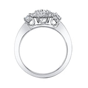 Kotlar Cushion Diamond 3-Stone Engagement Ring