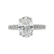 Artisan Pave French Cut Engagement Ring
