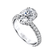 Artisan Pave French Cut Engagement Ring