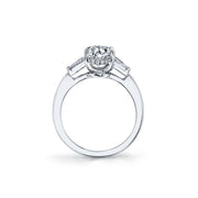 Platinum Kotlar Petite Diamond Engagement Ring
