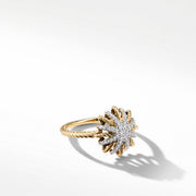 Starburst Ring with Diamonds in Gold