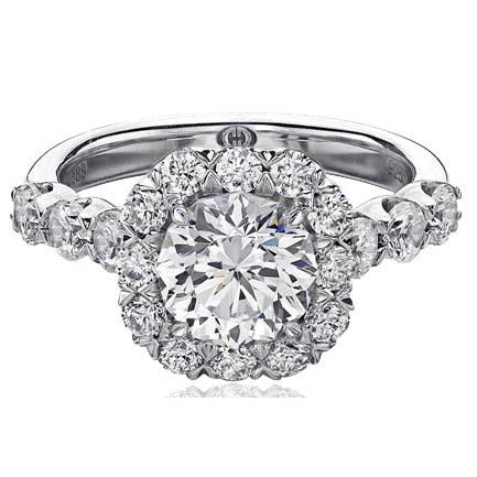 Crisscut Emerald Cut Diamond Engagement Ring
