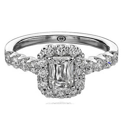 Crisscut Emerald Cut Diamond Engagement Ring