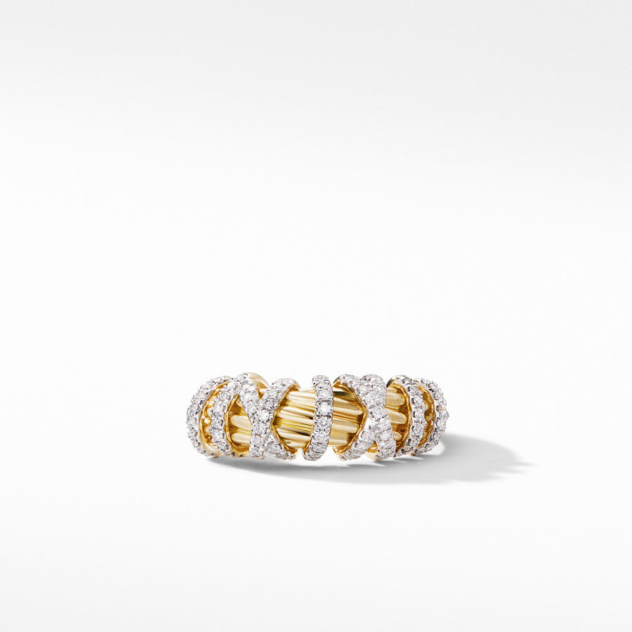 Helena Small Ring with 18K Yellow Gold and Diamonds