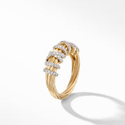 Helena Small Ring with 18K Yellow Gold and Diamonds