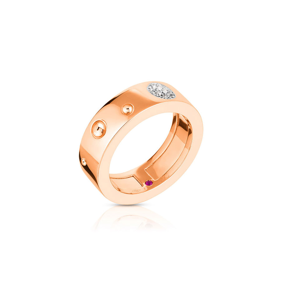 18K Gold and Diamond Pois Moi Luna Ring