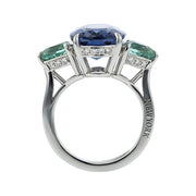 Blue Spinel and Lagoon Tourmaline Ring