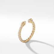 Renaissance Ring in 18K Yellow Gold with Full Pave Diamonds