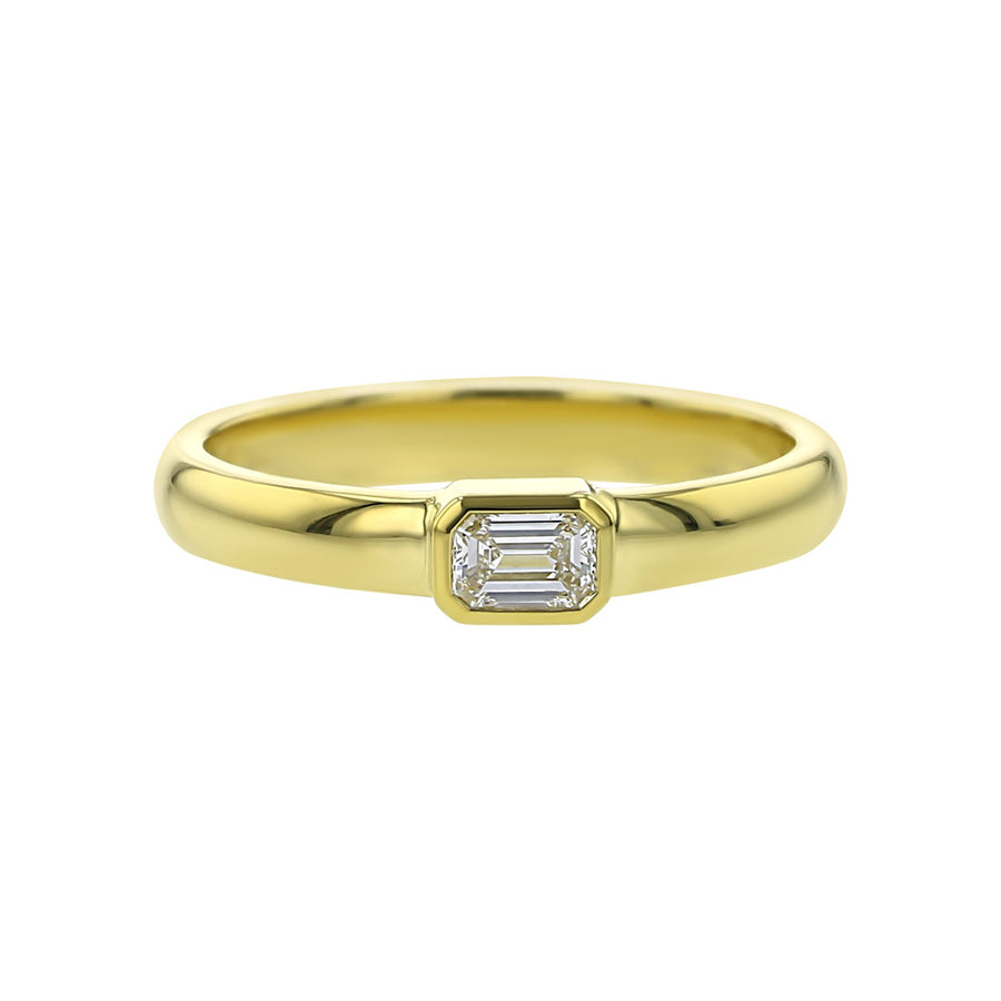 Emerald-cut Diamond Solitaire Ring
