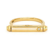 Shooting Star Engravable Narrow Flip Ring