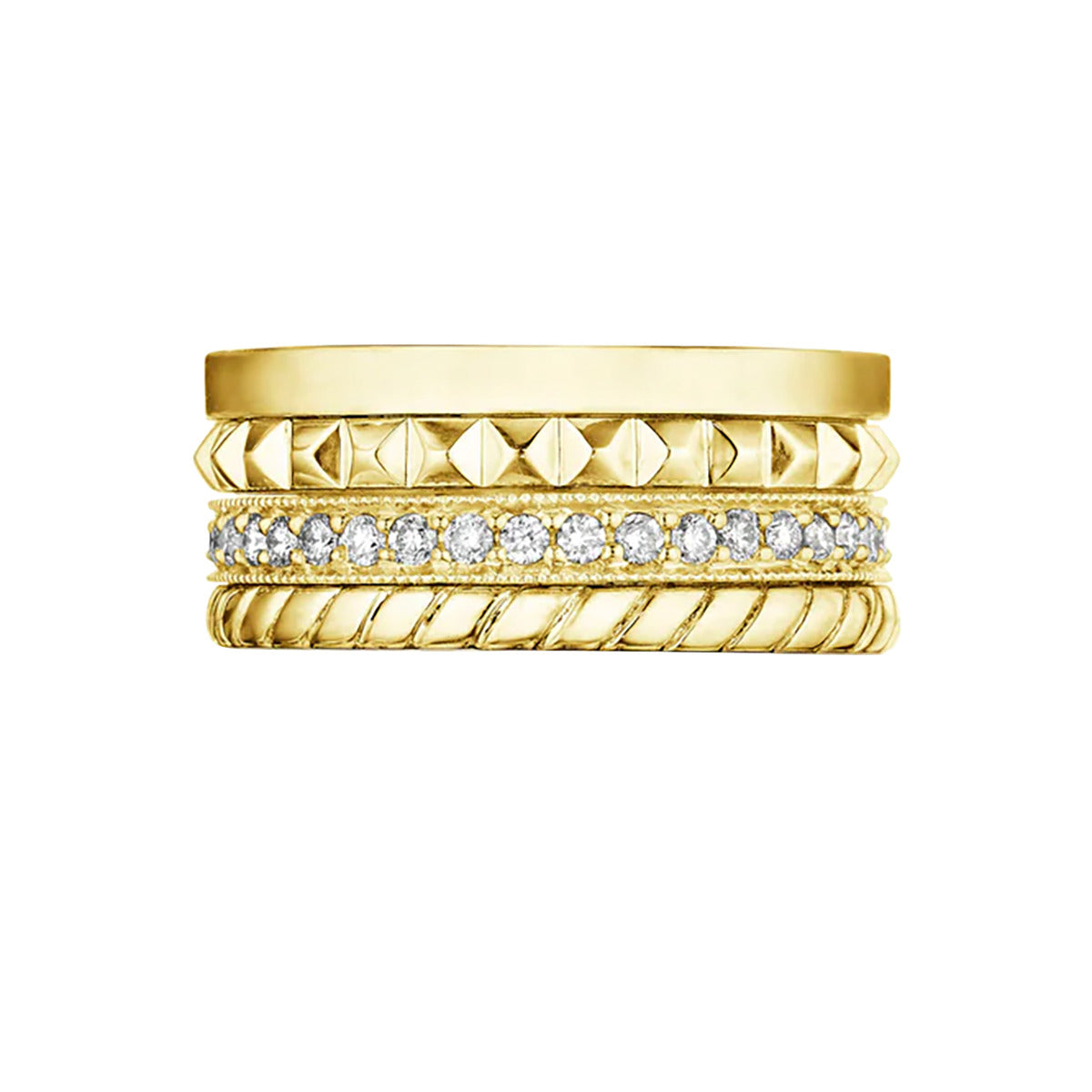 4 Row Stack Ring | Shreve & Co. | Shreve & Co. Jewelers