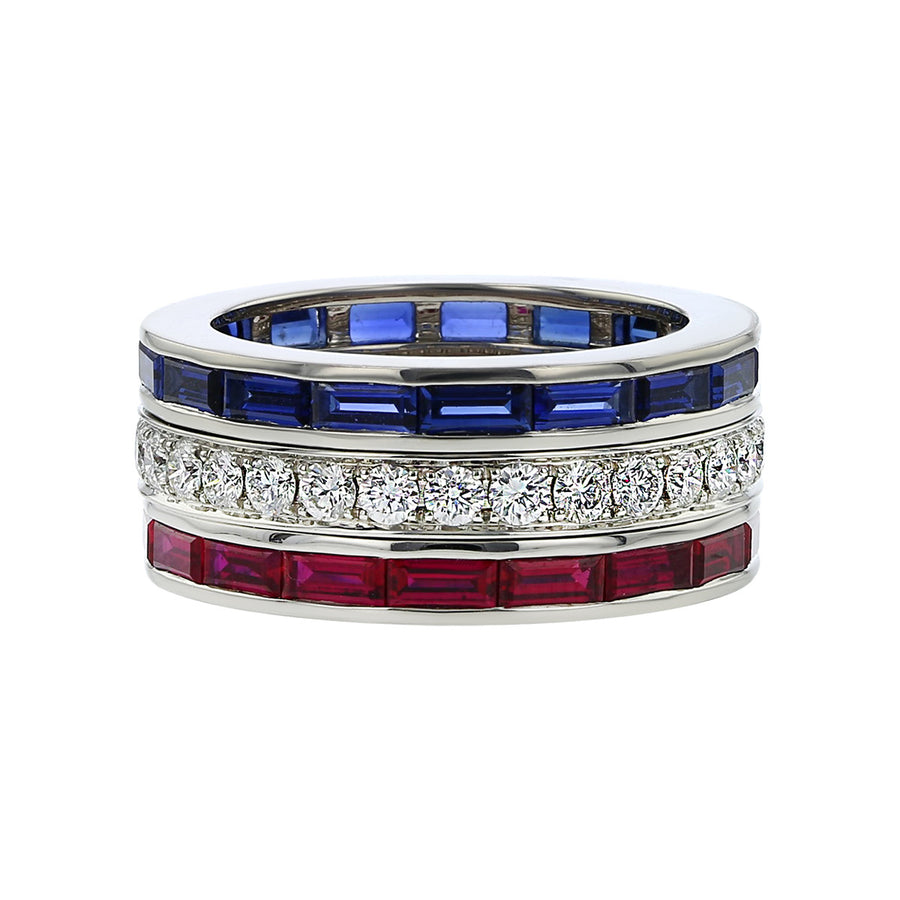 Ruby, Sapphire and Diamond Masterpiece Ring