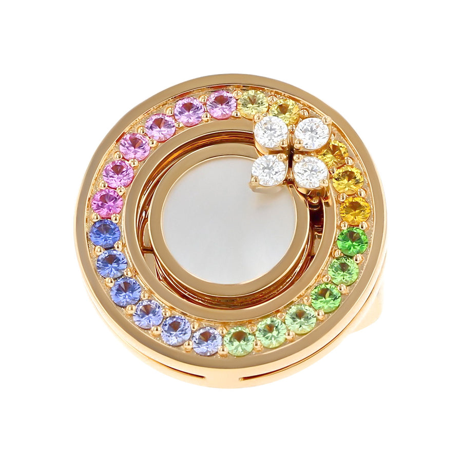 Love in Verona Mother of Pearl and Multi Gemstone Ring