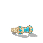 Renaissance Color Ring in 18K Yellow Gold with Turquoise, Hampton Blue Topaz and Iolite