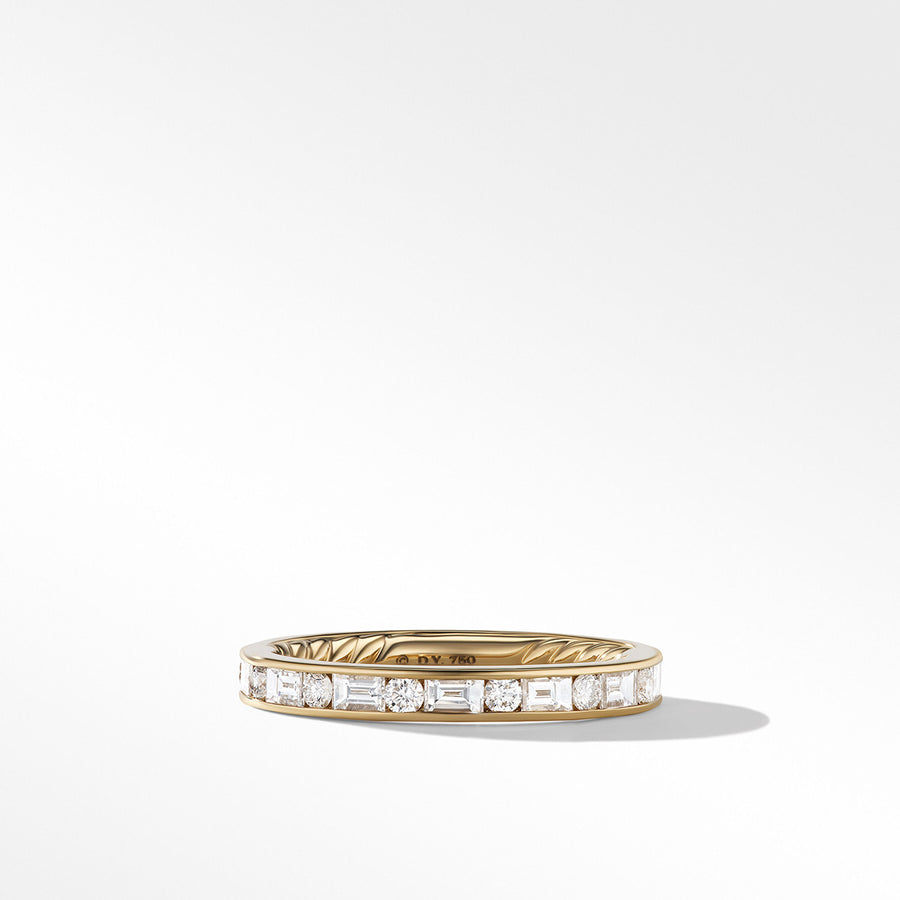 DY Eden Partway Alternating Diamond Band Ring in 18K Yellow Gold