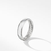 DY Classic Band in 18K White Gold, 6mm
