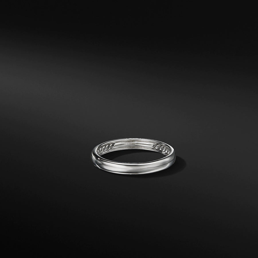 DY Classic Band Ring in 18K White Gold, 3.5mm