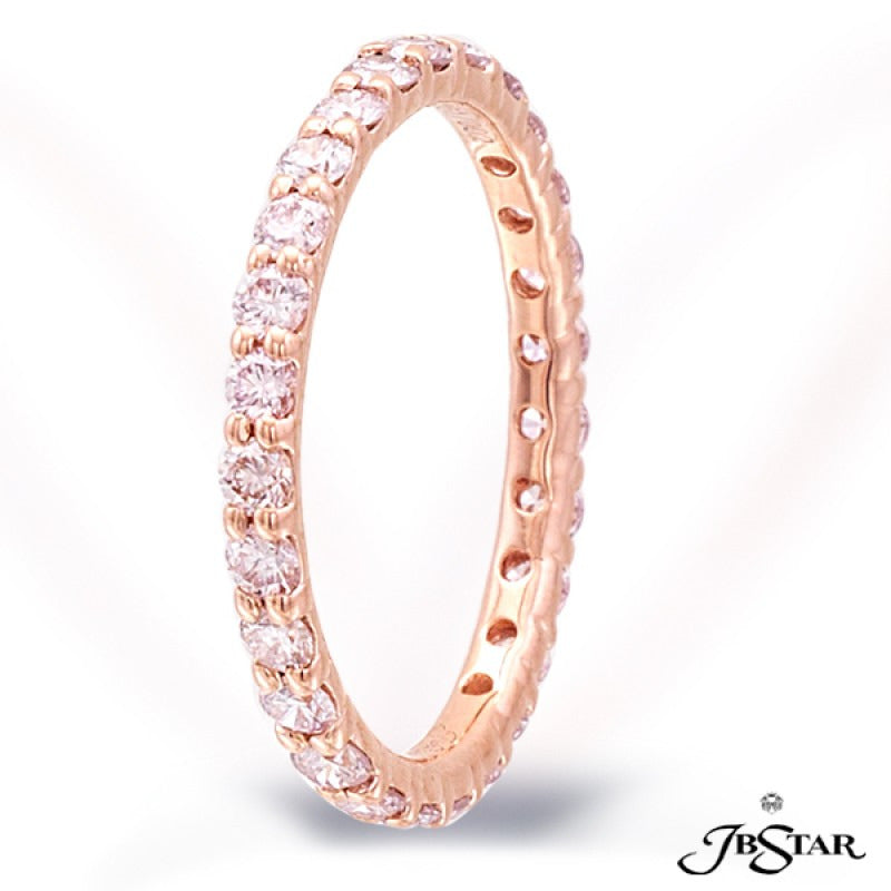 Pink Diamond Eternity Band