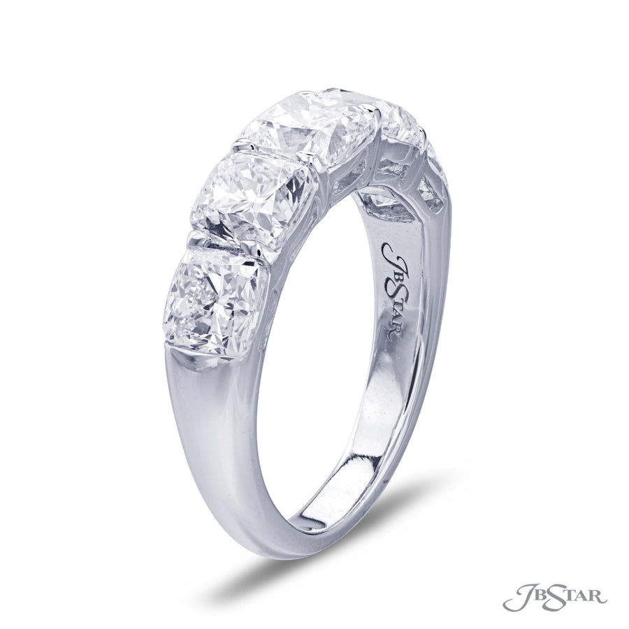 Platinum 5 Stone Diamond Wedding Ring