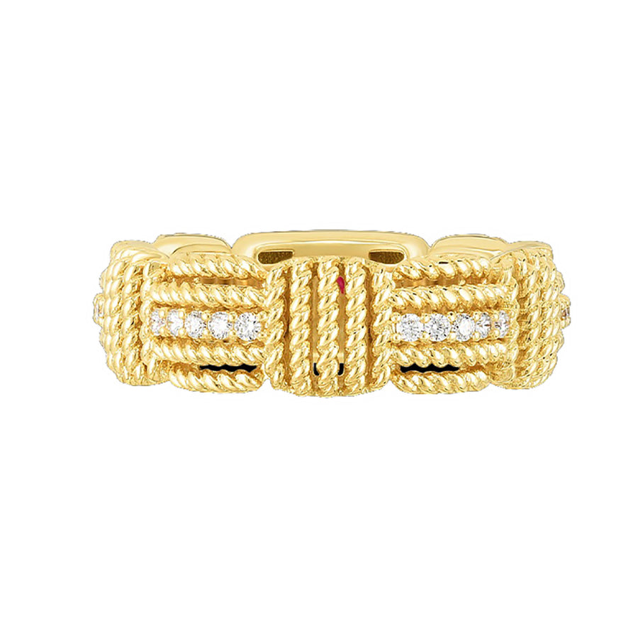 18K Opera Diamond Accent Ring Band