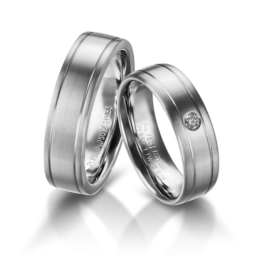 Platinum White Gold Wedding Band