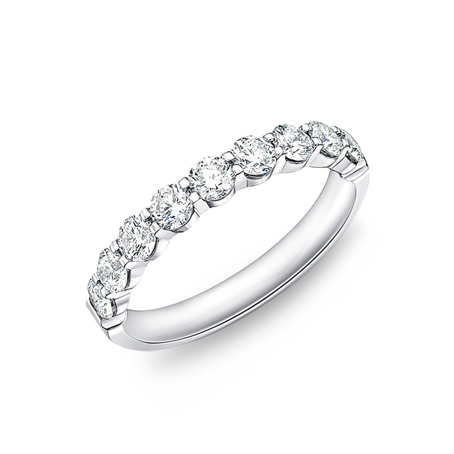 Petite Prong 9-Stone Diamond Wedding Band