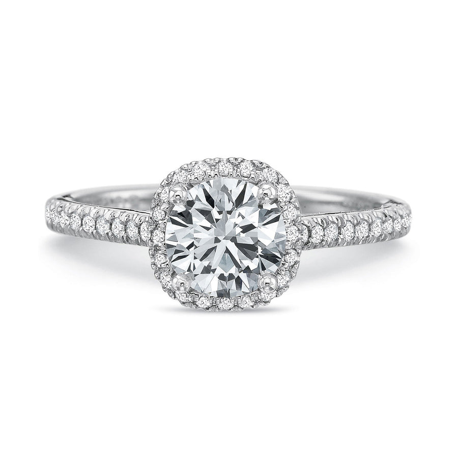 New Aire Diamond Halo Engagement Ring Setting