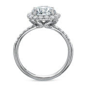 Extraordinary Diamond Halo Engagement Ring Setting