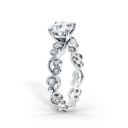 Lace Solitaire Diamond Engagement Ring Setting