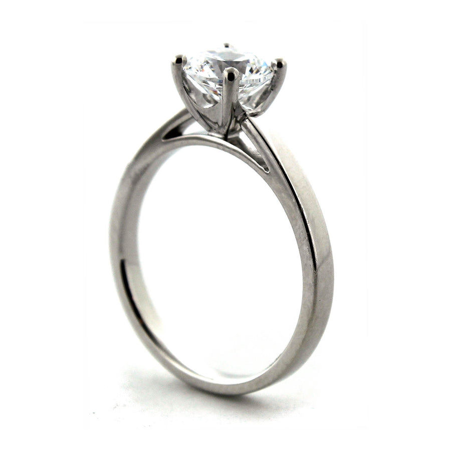 Half-Round Cathedral Engagement Ring Setting