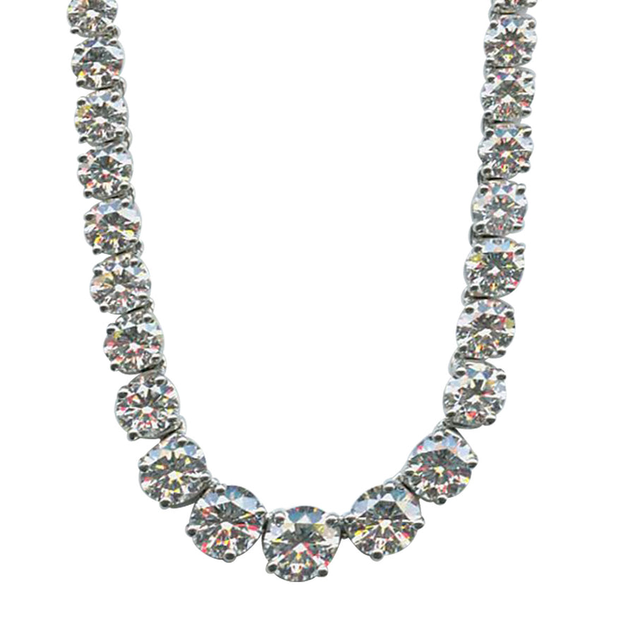 Platinum Diamond Riviera Necklace