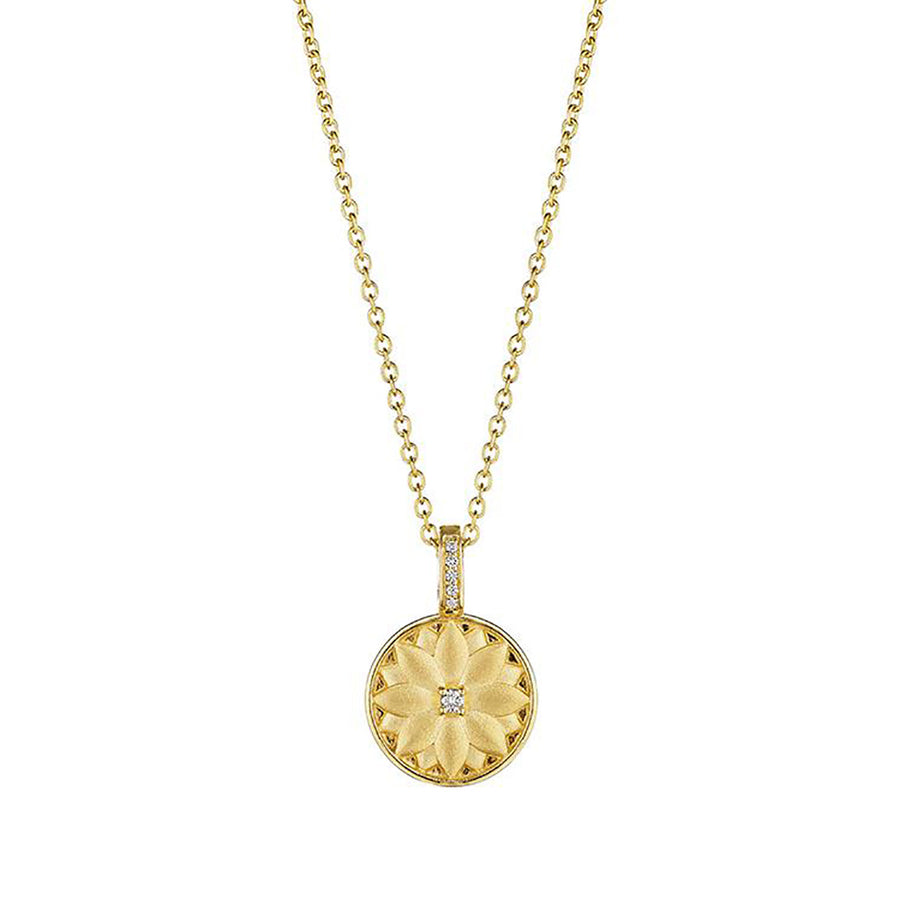 Lotus Medallion Necklace