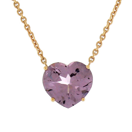 Tiny Purple Heart Pendant Necklace – SHAMI OFFICIAL