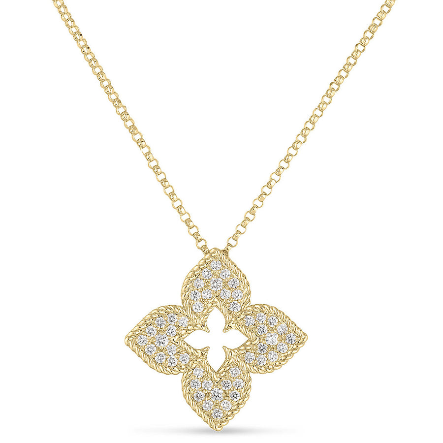 18K Yellow Gold Venetian Princess Diamond Necklace