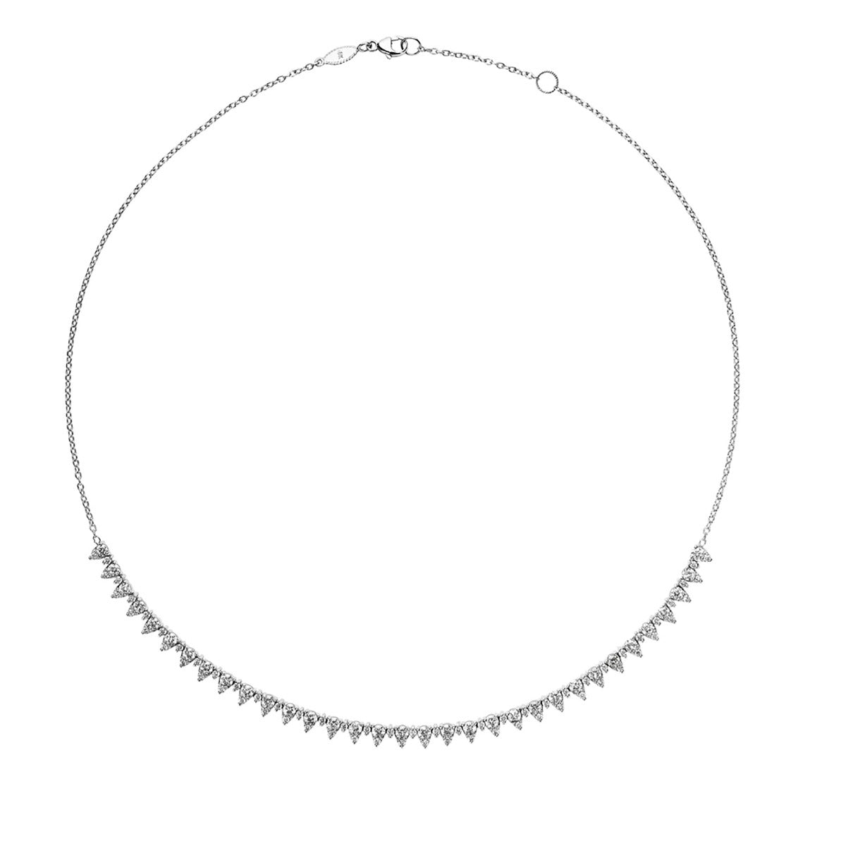◇Primaute◇ FLO CHOKER NT388 DESIGNER INSPIRED SILVER TONE TASSEL BLACK GEMSTONE