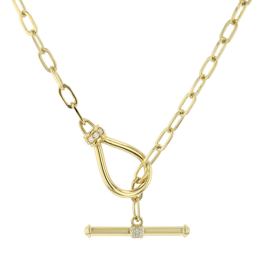 18-Inch Link Diamond Toggle Necklace | Shreve & Co. | Shreve & Co. Jewelers