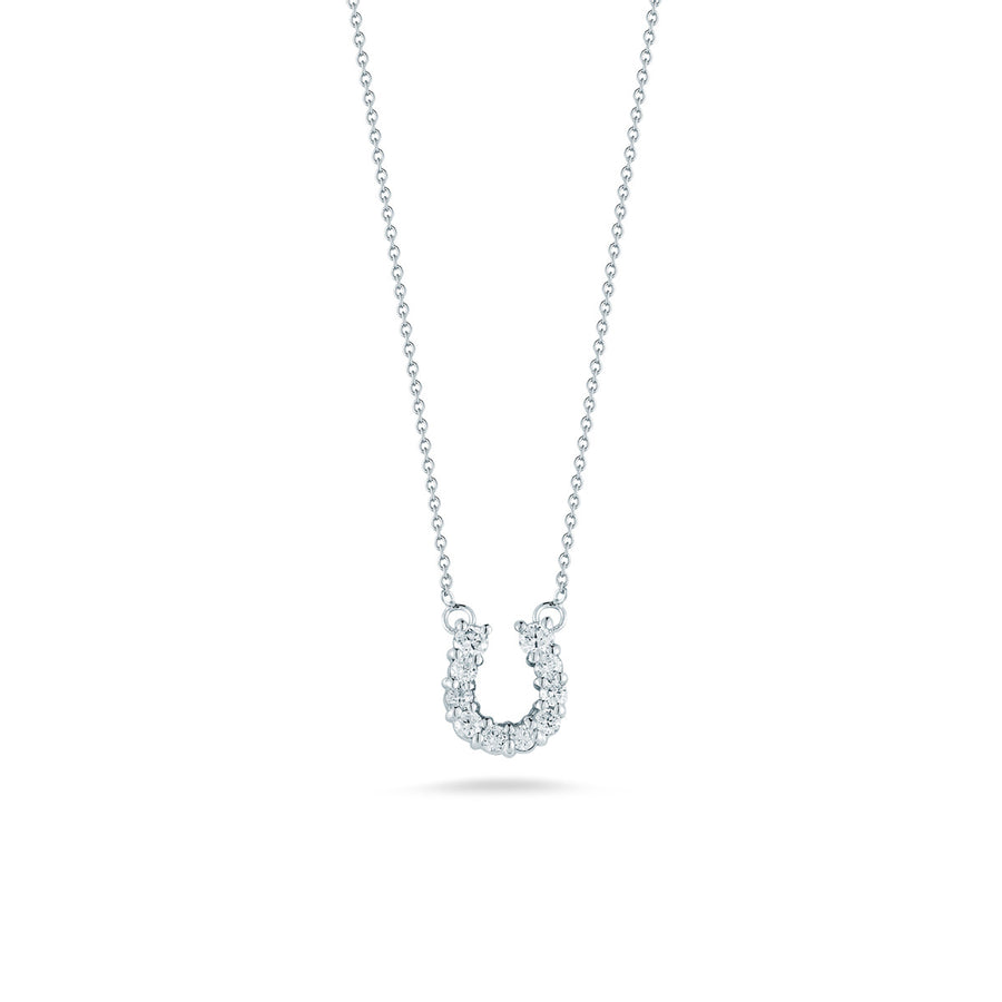 Horseshoe Pendant with Diamonds