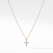 Cable Collectibles Cross with Diamonds in Gold on Chain