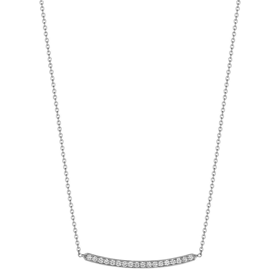 Diamond Pave Forever Bar Necklace