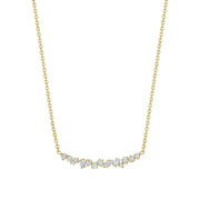 Stardust Cluster Bar Necklace