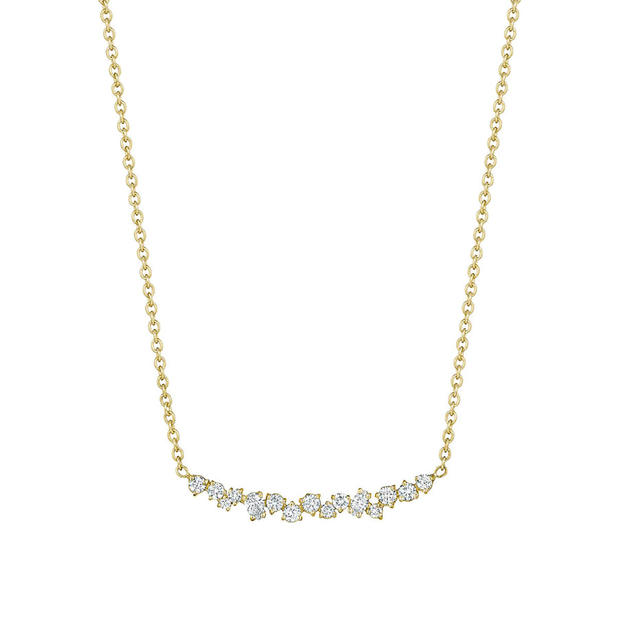 Stardust Cluster Bar Necklace