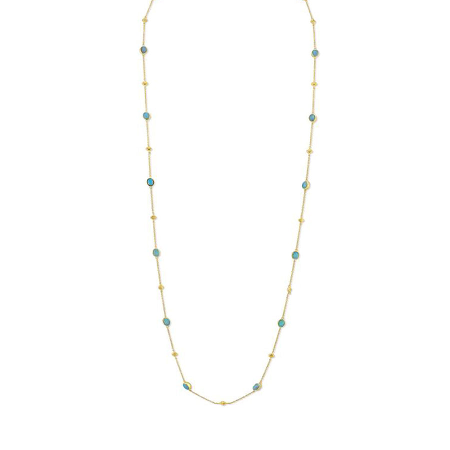 Crystal Opal Station Necklace