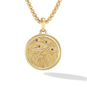 Storm Duality Amulet in 18K Yellow Gold with Diamonds