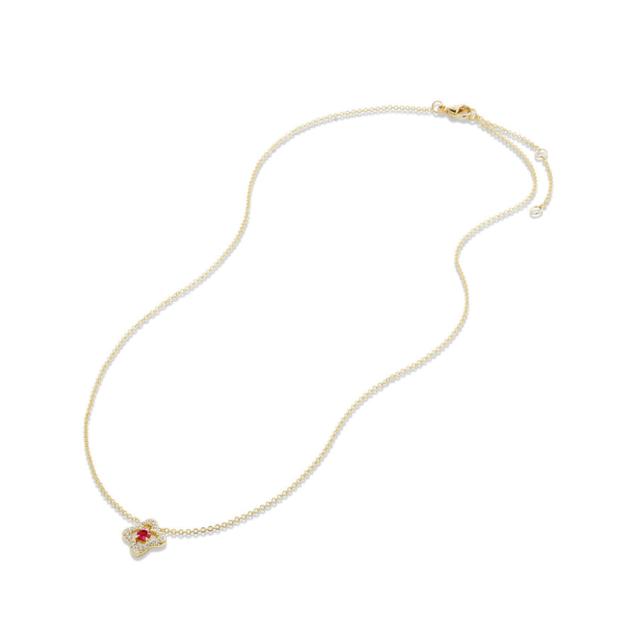 Necklace with Ruby and Diamonds in 18K Gold