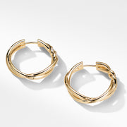 Continuance Hoop Earrings with Diamonds in 18K Gold