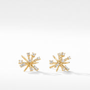 Petite Supernova Stud Earrings in 18K Yellow Gold with Diamonds