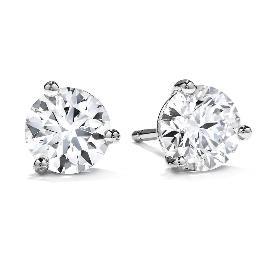 18K White Gold Premier Diamond Stud Earrings
