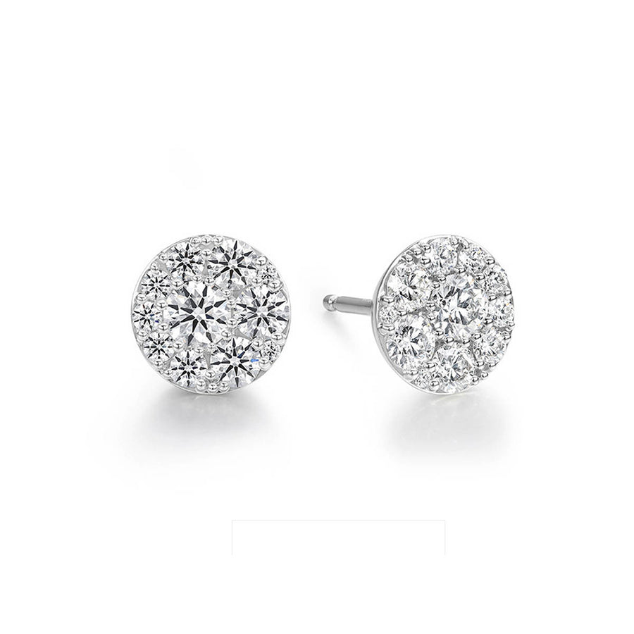 Tessa Diamond Circle Earrings