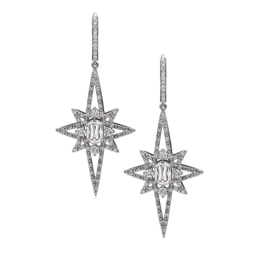 L'Amour Crisscut Diamond Earrings