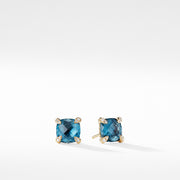 Chatelaine Earrings with Hampton Blue Topaz in 18K Gold